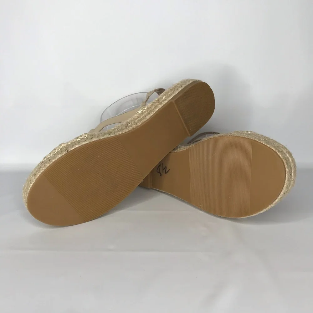 JustFab Laston Espadrille Flat Women's 8 Boho‎ Strap Ankle Sandal